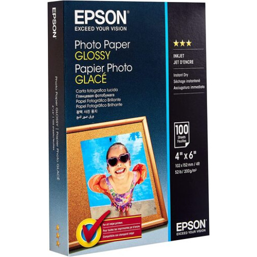 Epson Photo Paper Glossy, 200 g/m², 10 x 15 cm 
