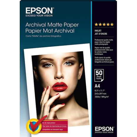 Epson Archival Matte Paper - A4 - 50 Sheets