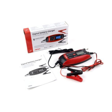 AMiO Akumulatora digitālais lādētājs 6V/12V - 2A/4A - DVL DBC-4A