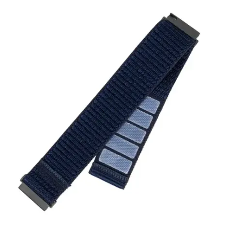 Fixed, Sporty Strap with Quick Release 20mm for Smartwatch, 160-210 mm, Dark Blue, Nylon (FIXNST2-20MM-DBL)