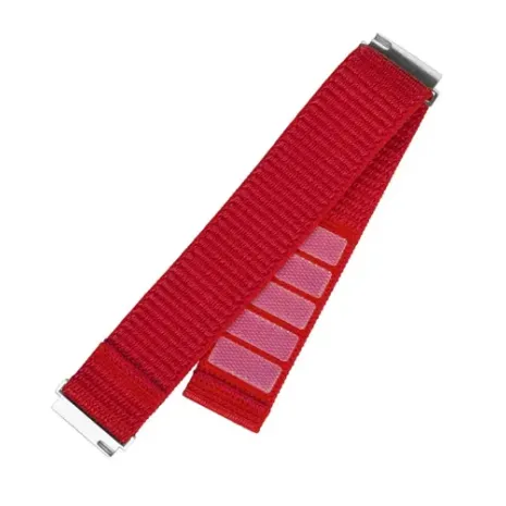 Fixed, Sporty Strap with Quick Release 20mm for Smartwatch, 160-210 mm, Red, Nylon (FIXNST2-20MM-RD)