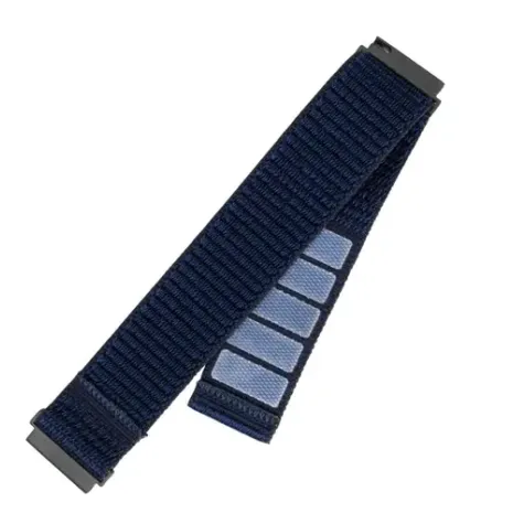 Fixed, Sporty Strap with Quick Release 22mm for Smartwatch, 160-210 mm, Dark blue, Nylon (FIXNST2-22MM-DBL)