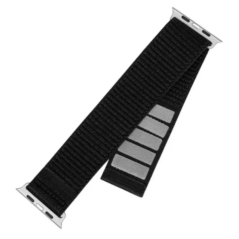 Fixed, Sporty Strap for Apple Watch 38/40/41mm, 160-210 mm, Black, Nylon (FIXNST2-436-BK)