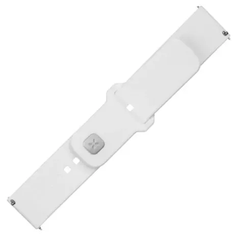 Fixed, Sporty Strap Set with Quick Release 22mm for smartwatch, 160-235 mm, White, Silicone (FIXSST2-22MM-WH)