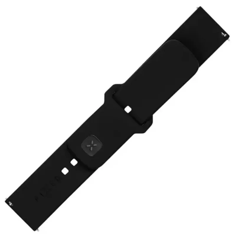 Fixed, Sporty Strap Set with Quick Release 20mm for Smartwatch, 160-235 mm, Black, Silicone (FIXSST2-20MM-BK)