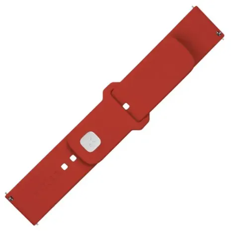 Fixed, Sporty Strap Set with Quick Release 22mm for Smartwatch, 160-235 mm, Red, Silicone (FIXSST2-22MM-RD)