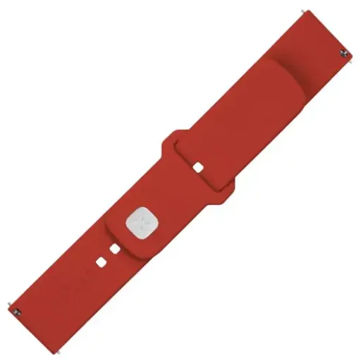 Fixed, Sporty Strap Set with Quick Release 22mm for Smartwatch, 160-235 mm, Red, Silicone (FIXSST2-22MM-RD)