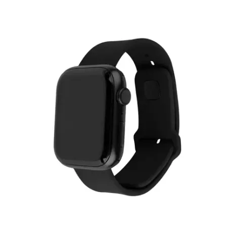 Fixed, Sporty Strap Set for Apple Watch 42/44/45mm, 170-235 mm, Black, Silicone (FIXSST2-434-BK)