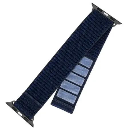 Fixed, Sporty Strap for Apple Watch 42/44/45mm, 160-210 mm, Dark blue, Nylon (FIXNST2-434-DBL)