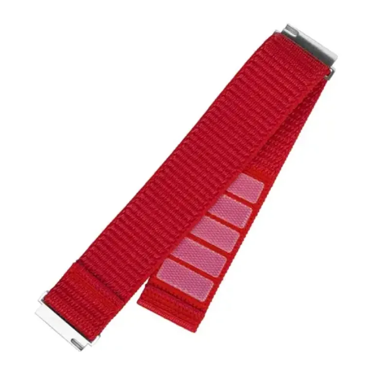 Fixed, Sporty Strap with Quick Release 22mm for Smartwatch, 160-210 mm, Red, Nylon (FIXNST2-22MM-RD)