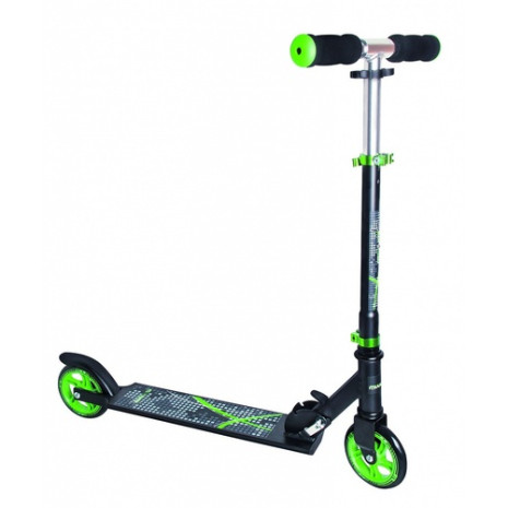 Akcija! Muuwmi Aluminium Scooter skrejritenis 125 mm, melns/zaļš