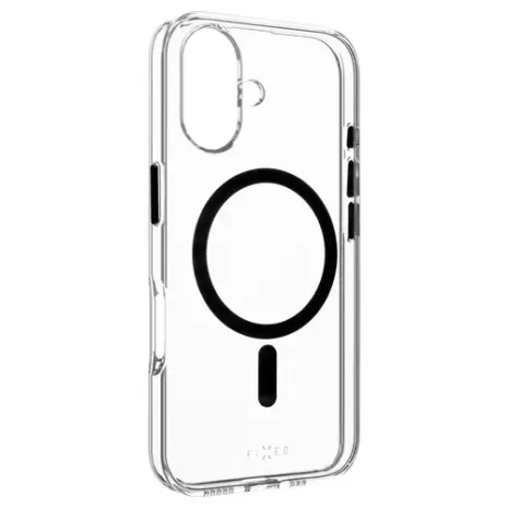 Fixed MagPurity, Back Cover, Apple, iPhone 16, TPU, Clear, Black (FIXPURM-1400-BK)