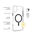 Fixed MagPurity, Back Cover, Apple, iPhone 16 Plus, TPU, Clear, Black (FIXPURM-1401-BK)
