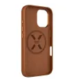Fixed MagLeather, Back cover, Apple, iPhone 16, Leather, Brown (FIXLM-1400-BRW)