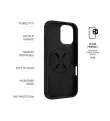 Fixed MagFlow Back Cover, Apple, iPhone 16, Silicone, Black (FIXFLM2-1400-BK)