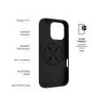 Fixed MagFlow Back Cover, Apple, iPhone 16 Pro, Silicone, Black (FIXFLM2-1402-BK)