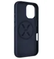 Fixed MagLeather, Back cover, Apple, iPhone 16, Leather, Blue (FIXLM-1400-BL)