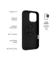 Fixed MagFlow Back Cover, Apple, iPhone 16 Pro Max, Silicone, Black (FIXFLM2-1403-BK)
