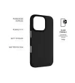 Fixed Story Back Cover, Apple, iPhone 16 Pro, Rubber, Black (FIXST-1402-BK)