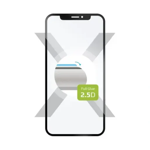Fixed Screen Protector, Xiaomi 14T/14T Pro, Tempered Glass, Black, Full Cover 2.5D (FIXGFA-1450-BK)