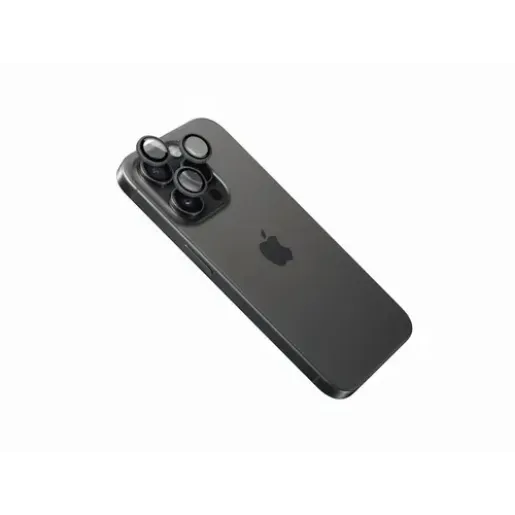 Fixed Camera glass, Apple, iPhone 16 Pro/16 Pro Max, Tempered glass, Black (FIXGC2-1402-BK)
