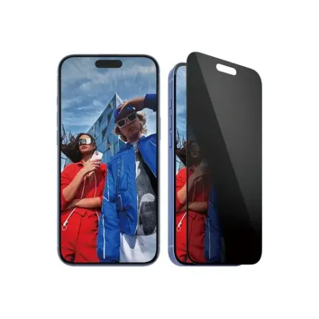 PanzerGlass Screen protector, Apple, iPhone 16 Plus/iPhone 15 Plus, Tempered glass, Black, Ultra-Wide Fit (P2863)