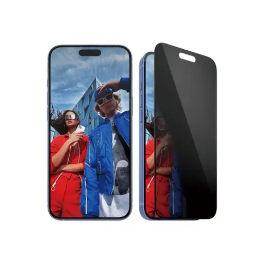 PanzerGlass Screen protector, Apple, iPhone 16 Plus/iPhone 15 Plus, Tempered glass, Black, Ultra-Wide Fit (P2863)