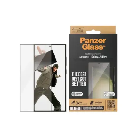 PanzerGlass Screen Protector, Samsung Galaxy S 2024 Ultra, Ultra-Wide Fit wA (7352)