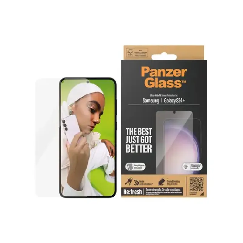 PanzerGlass Screen Protector, Samsung, Galaxy S24 Plus (7351)
