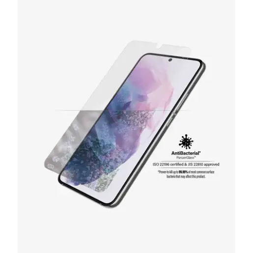 PanzerGlass, Samsung, Galaxy S22, Tempered glass, Transparent, Case friendly (7293)