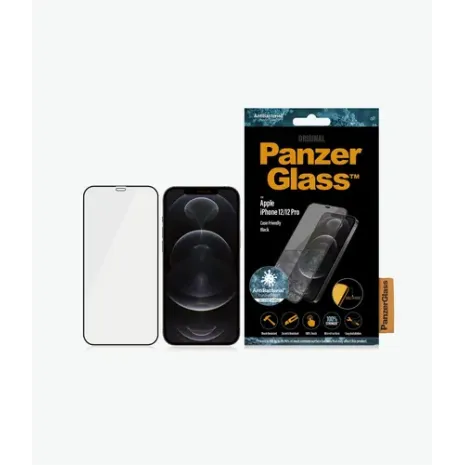 PanzerGlass, Apple For iPhone 12/12 Pro, Glass, Black (2711)