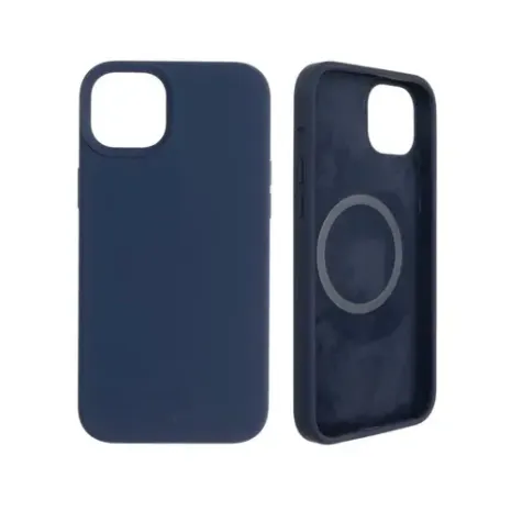 Fixed MagFlow with MagSafe support, Back cover, Apple, iPhone 14 Plus, Liquid silicon, Blue (FIXFLM-929-BL)