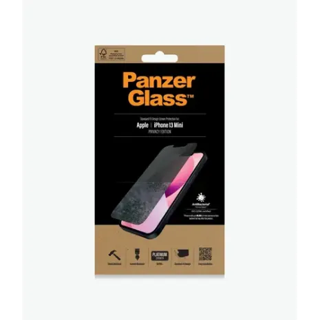 PanzerGlass, Apple, iPhone 13 Mini, Tempered glass, Black (P2741)