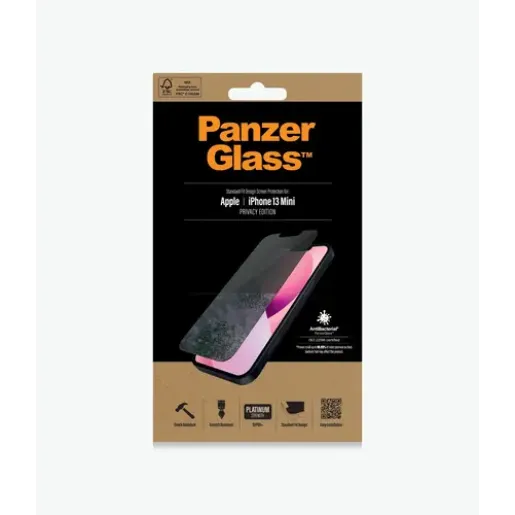 PanzerGlass, Apple, iPhone 13 Mini, Tempered glass, Black (P2741)