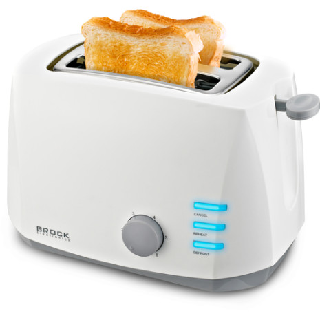BROCK Tosteris, balts 800W