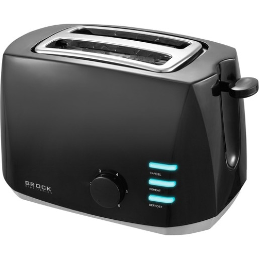 BROCK Tosteris, melns 800W