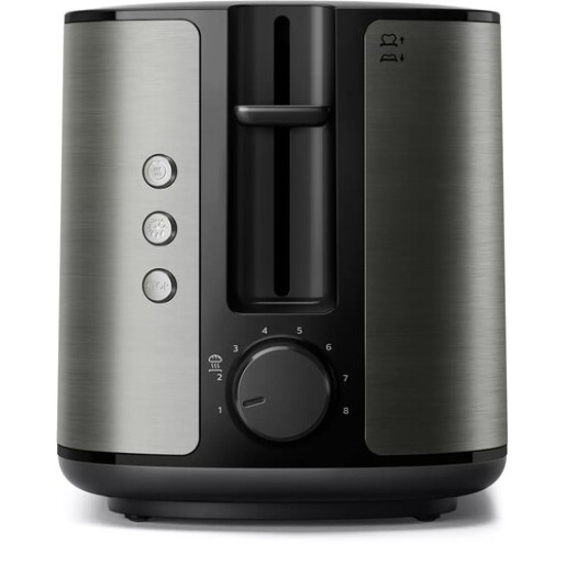 PHILIPS Viva Collection tosteris, melns