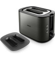 PHILIPS Viva Collection tosteris, melns