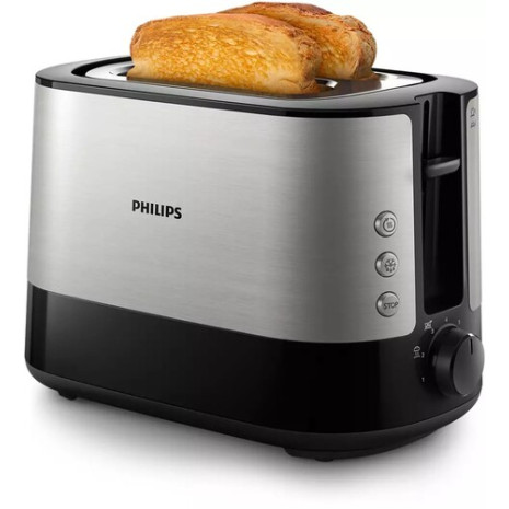 PHILIPS Tosteris 1000W, melns