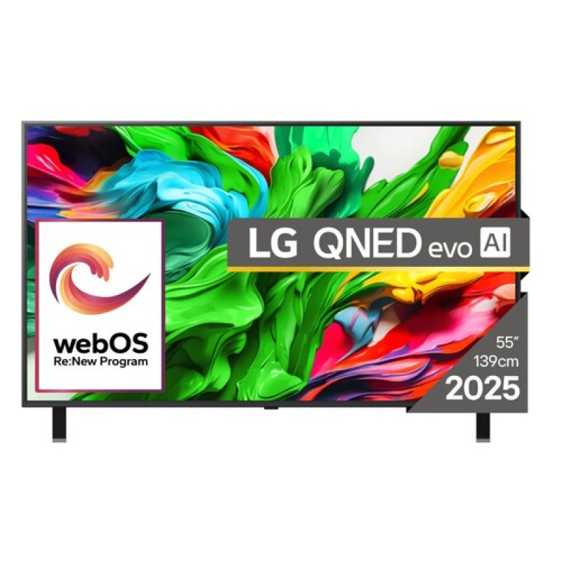 LG 55QNED85A3C | 55 | Smart TV | webOS 25 | UHD | Black