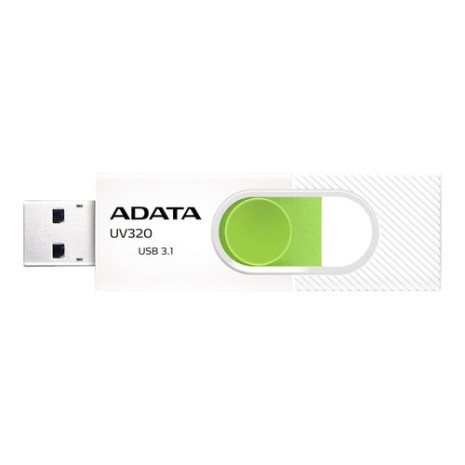 ADATA UV320, 128 GB, White/Green