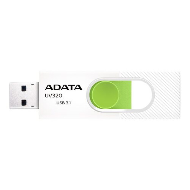 ADATA UV320, 128 GB, White/Green