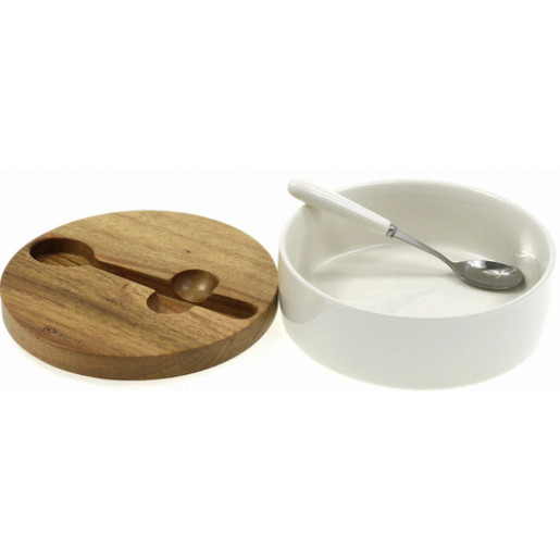 KING HOFF Cukurtrauks ar vāku un karoti, 14,5 x 14,5 x 6 cm