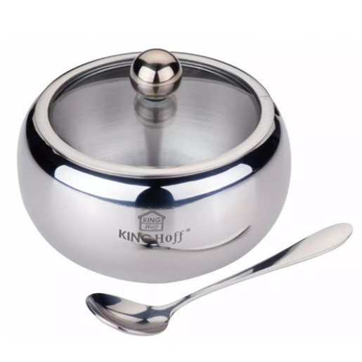 Cukurtrauks ar karoti, tērauds, 460ml, Kinghoff.