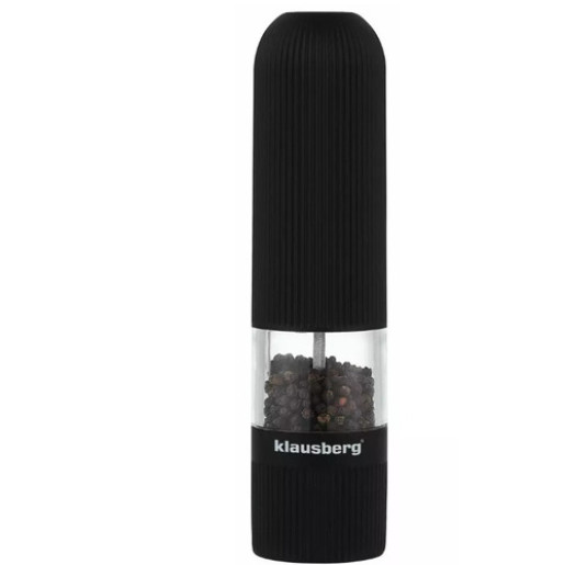 Elektriskās garšvielu dzirnaviņas, melnas, 60ml, Klausberg.