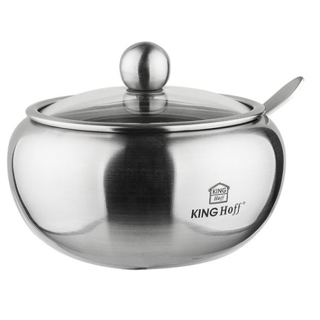 Cukurtrauks ar karoti, tērauds, 460ml Kinghoff