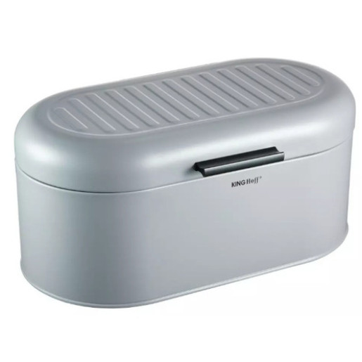 King Hoff  Ovāla maizes kaste. pelēka krāsa. Izmērs: 34x20x15,5 cm